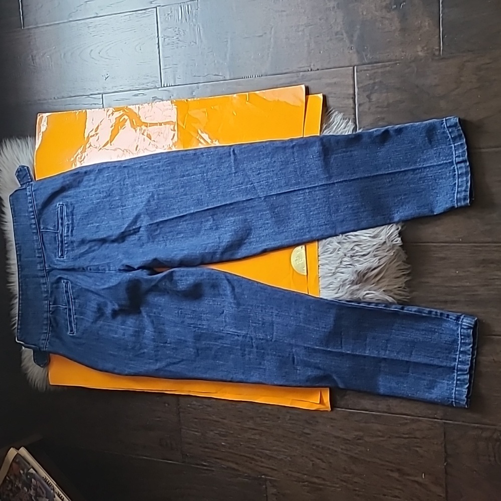 Nwt! Sezane Franky high waist trousers denim - Picture 9 of 9